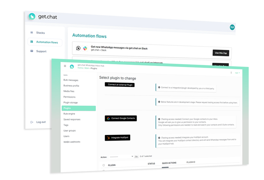 WhatsApp Integration API frontened integration management WhatsApp Integration API frontened integration management getchat.360dialog.io WhatsApp Business API
