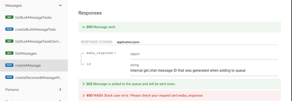 current API (1) current API 1 getchat.360dialog.io WhatsApp Business API