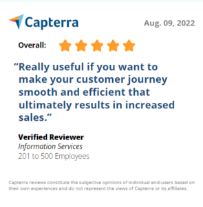 Capterra 5 stars review getchat.360dialog.io