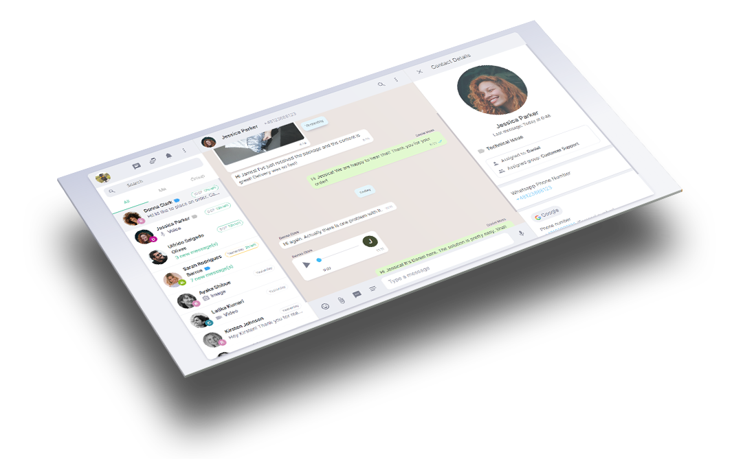 getchat whatsapp team inbox multi agent multi device getchat.360dialog.io WhatsApp Business API