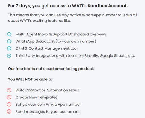 Wati.io trial features 475x387 1 getchat.360dialog.io WhatsApp Business API