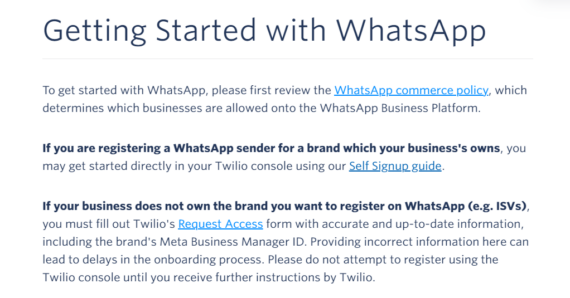 twilo signup for the WhatsApp Business API 570x298 1 getchat.360dialog.io WhatsApp Business API