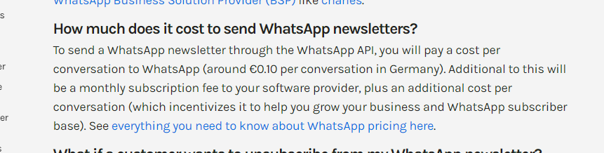 hc - WhatsApp Newsletter Software Comparison hc getchat.360dialog.io WhatsApp Business API