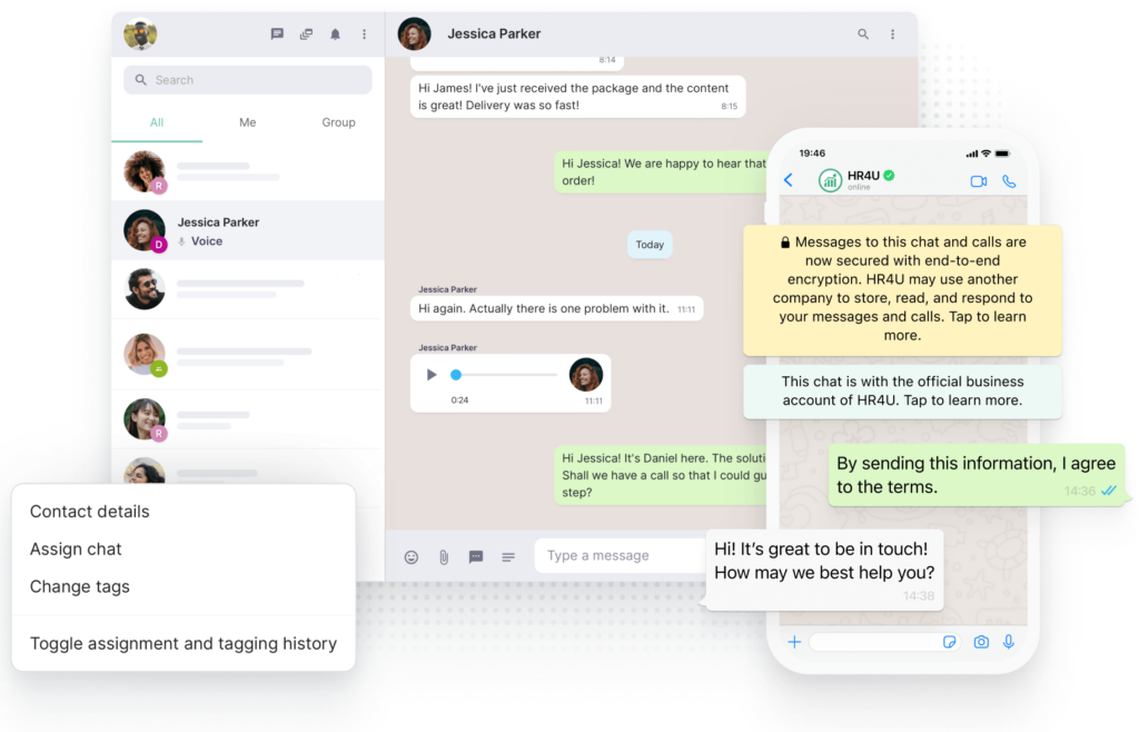 getchat WhatsApp Team Iinbox WhatsApp team Inbox